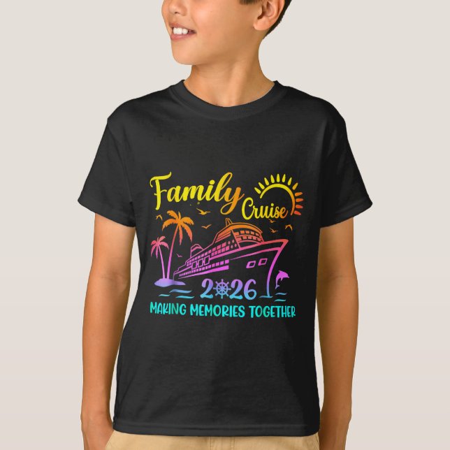 Camiseta Family Cruise 2026 Summer Vacation Matching Family (Anverso)