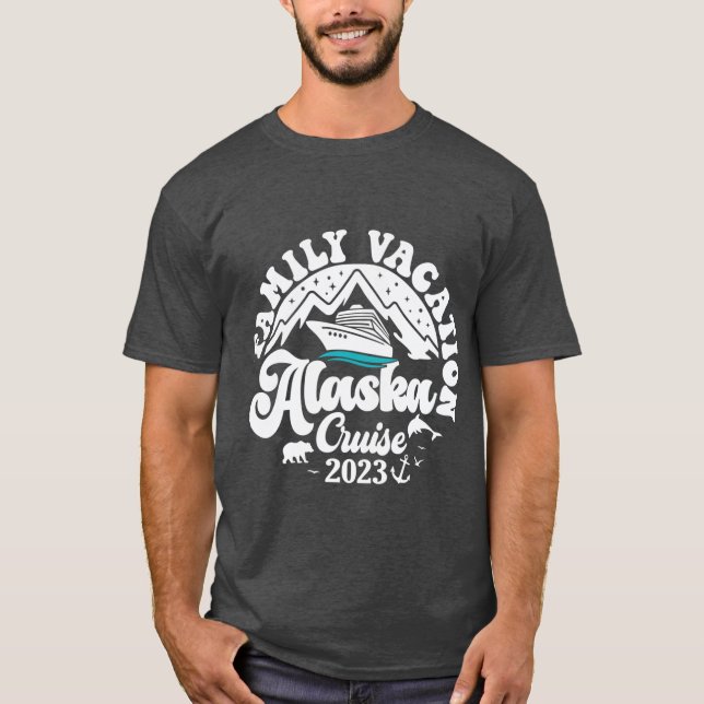Camiseta family cruise alaska Oversized (Anverso)