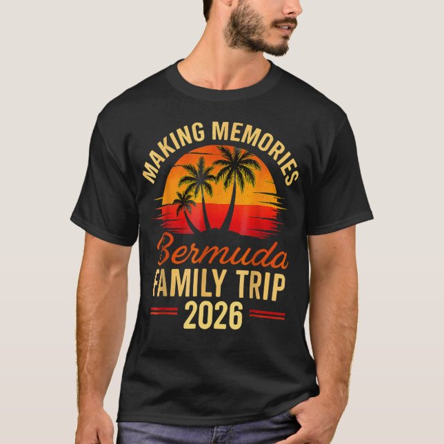 Camiseta Family Cruise Bermuda 2026 Summer Matching Vacatio (Anverso)