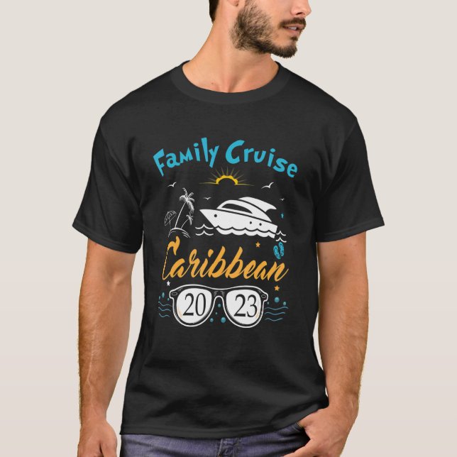 Camiseta Family Cruise Caribbean 2023 Caribbean Vacay Cruis (Anverso)
