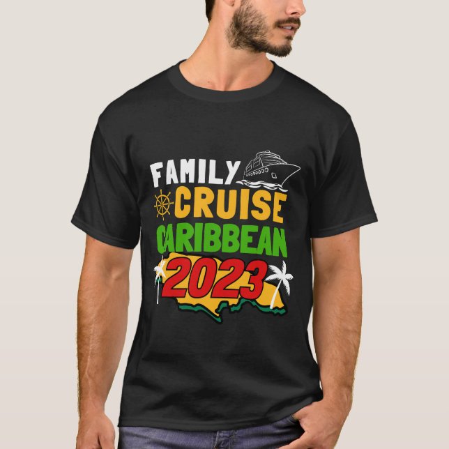 Camiseta Family Cruise Caribbean Summer Vacation Jamaica  (Anverso)