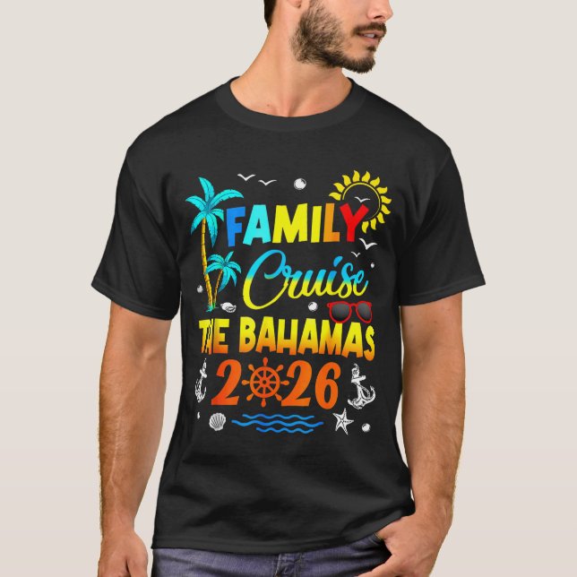 Camiseta Family Cruise The Bahamas 2026 Summer Matching Vac (Anverso)
