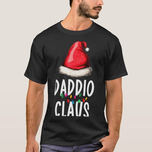 Camiseta Family Daddio Claus Christmas Santa's Pajama Match (Anverso)