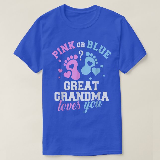 Camiseta Family  Gender Reveal Grandma Love You  (Diseño del anverso)