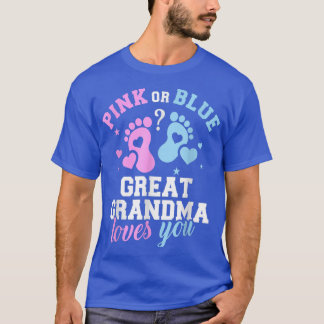 Camiseta Family Gender Reveal Grandma Love You