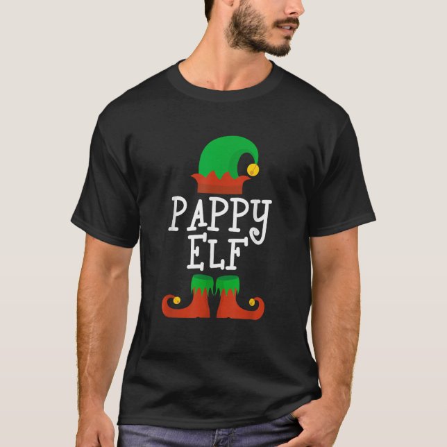 Camiseta Family I m The Pappy Elf Christmas Matching Pajama (Anverso)