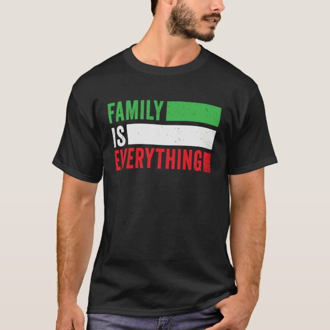 Camiseta Family is Everything Proud Italian Pride Heart Ita (Anverso)
