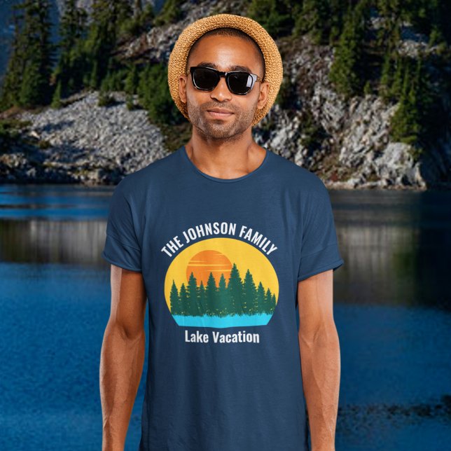 Camiseta Family Lake Trip Cute Personalizado Sunset (Subido por el creador)