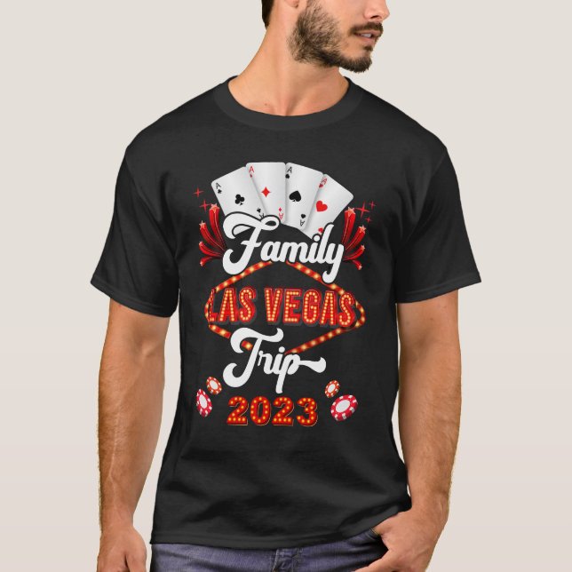Camiseta Family Las Vegas Trip 2023 Family Squad Vacation M (Anverso)