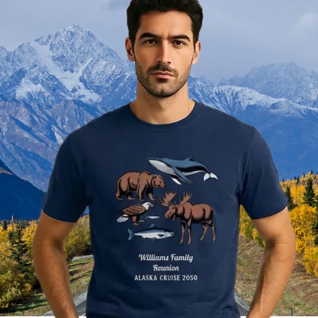 Camiseta Family Reunion Cruise Alaska Adventure (Alaska Wildlife Summer Vacation. Perfect for cruise trips, reunions or just for fun. )