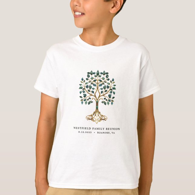 Camiseta Family Reunion Emerald Tree of Life (Anverso)