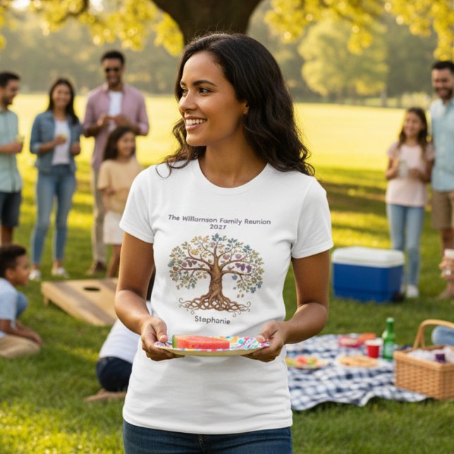 Camiseta Family Reunion – Roots & Branches (Family reunion ladies tshirt)