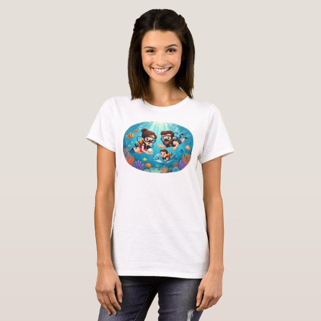 Camiseta Family Scuba Diving Adventure (Anverso completo)