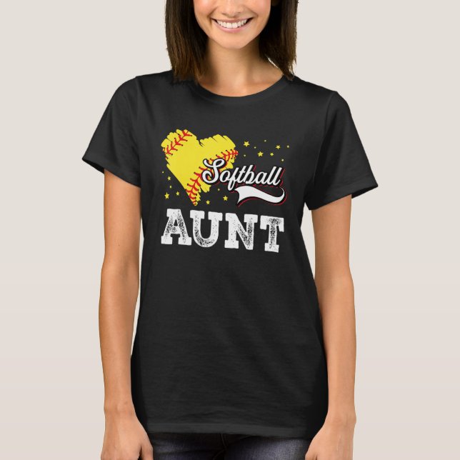 Camiseta Family Softball Palyer Aunt Softball Mother Grandm (Anverso)