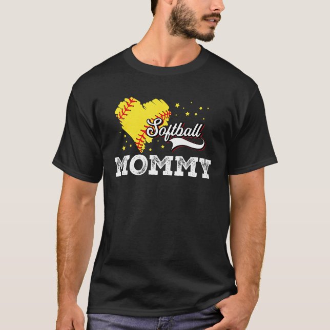 Camiseta Family Softball Palyer Mommy Softball Mother Grand (Anverso)