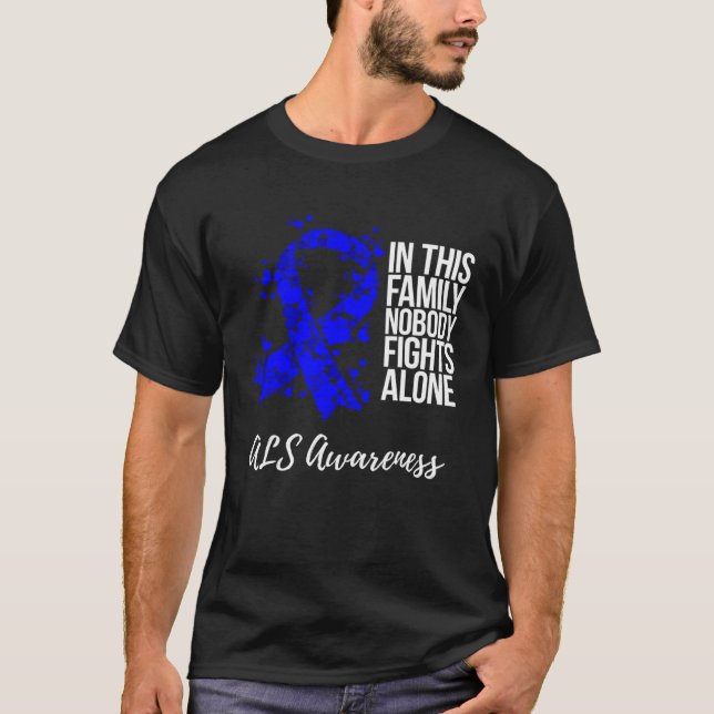 Camiseta Family Support ALS Awareness (Anverso)