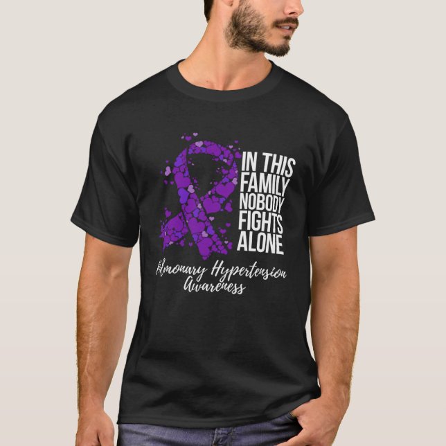 Camiseta Family Support Pulmonary Hypertension Awareness (Anverso)