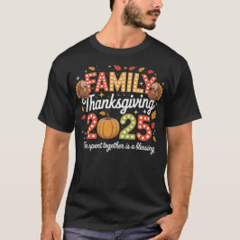 Camiseta Family Thanksgiving Crew 2025 Matching Turkey