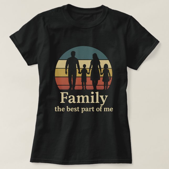 Camiseta Family the Best Part of Me – Love Parenting  (Diseño del anverso)