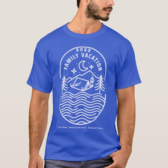 Camiseta Family Vacation 2022 Camp Lake Night Stargazing re (Anverso)
