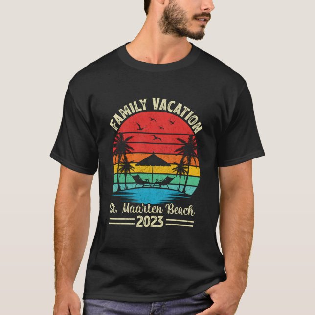 Camiseta Family Vacation 2023 St Maen Beach (Anverso)