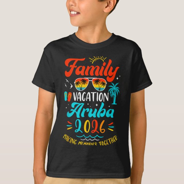 Camiseta Family Vacation 2026 Aruba Matching Summer Vacatio (Anverso)