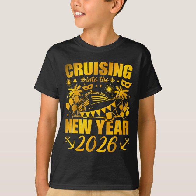 Camiseta Family Vacation Cruise Ship 2026 New Year Party Cr (Anverso)