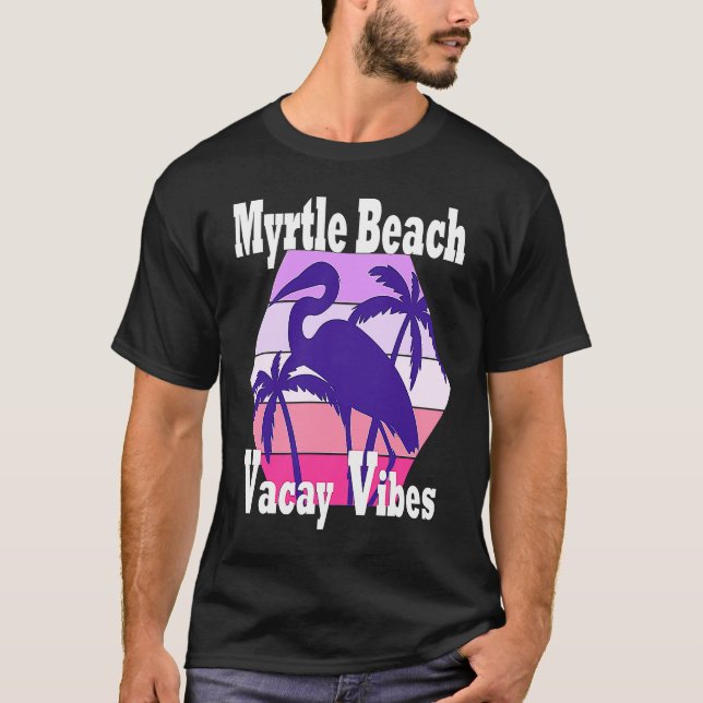 Camiseta Family Vacay Vibes Myrtle Beach Fun Girls Trip Vac (Anverso)