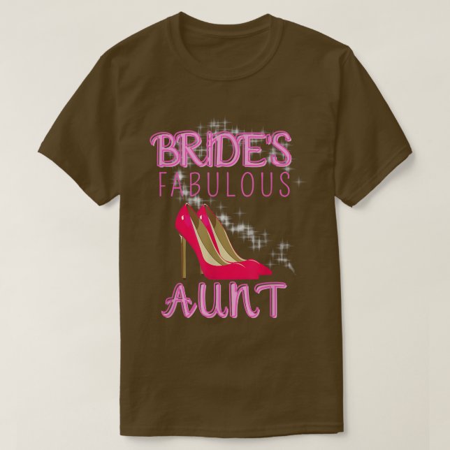 Camiseta Family Wedding Gift Bride's Fabulous Aunt 488 (Diseño del anverso)