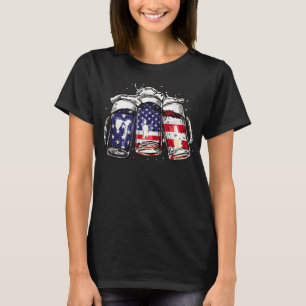 Camiseta Famosa Beer De Estados Unidos Bandera Estadouniden