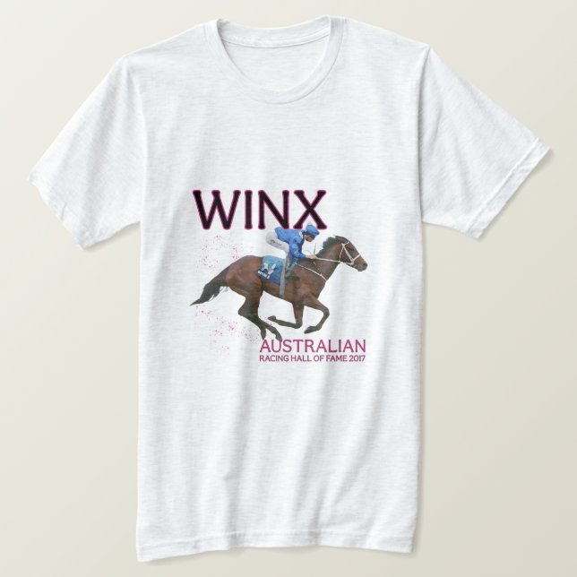 Camiseta Famosa Carreras de caballo Winx 1975 (Anverso del diseño)