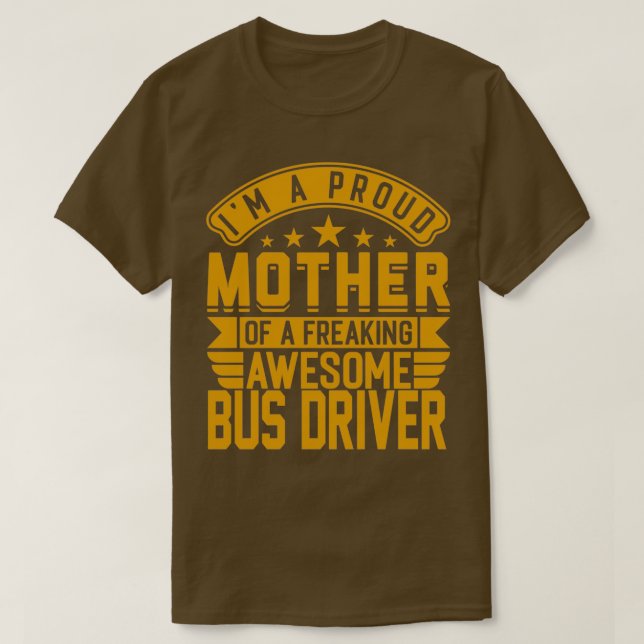 Camiseta Famosa conductora de bus orgullosa a las mujeres (Diseño del anverso)