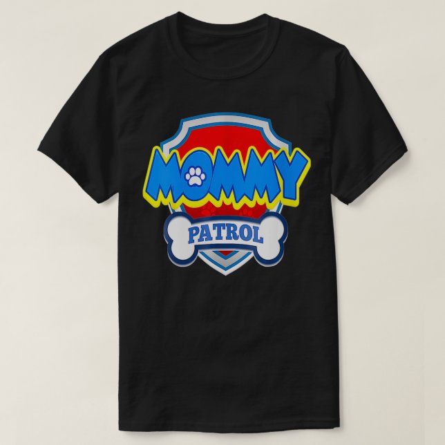 Camiseta Famosa fiesta de cumpleaños de mamá patrulla perro (Diseño del anverso)