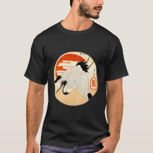 Camiseta Famosa Grúa Y Su Japonesa De Arte De Bloque De Mad