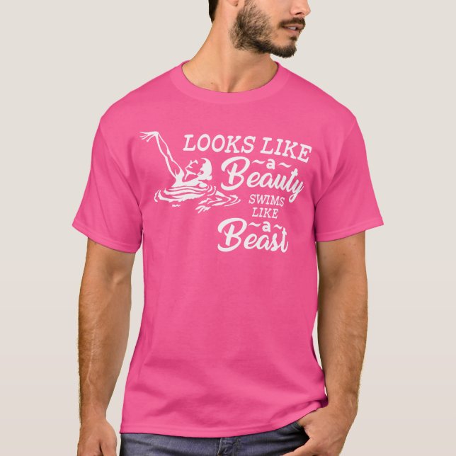 Camiseta Famosa Nadadora Para Mujeres Chicas De Natación (Anverso)