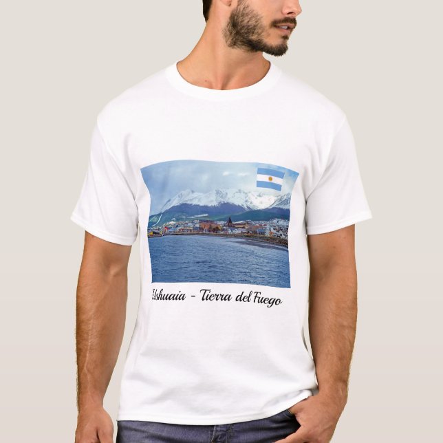 Camiseta Famosa Ushuaia - Tierra del Fuego, Argentina (Anverso)