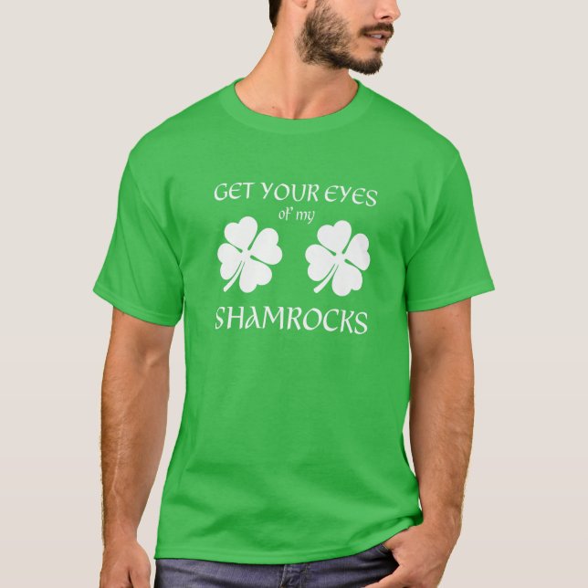 Camiseta Famosas mujeres Día del Santo Patrón Chiste irland (Anverso)