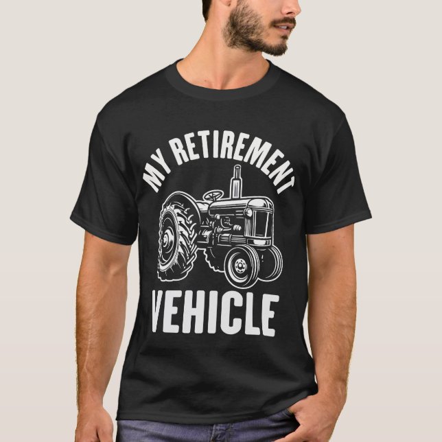 Camiseta Famoso agricultor de mi vehículo de retiro retirad (Anverso)