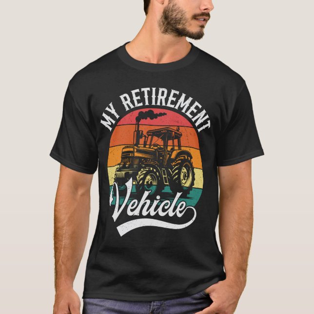 Camiseta Famoso agricultor de mi vehículo de retiro retirad (Anverso)