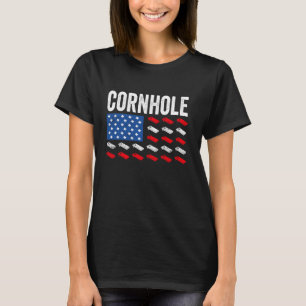 Camiseta Famoso agujero de maíz Bandera estadounidense 4 de