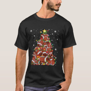 Camiseta Famoso árbol de navidad americano en el fútbol ilu