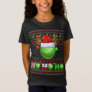 Camiseta Famoso árbol de navidad de bolas de tenis ilumina 