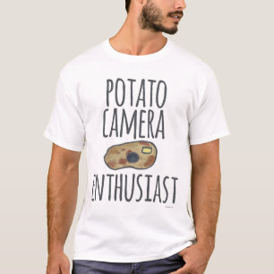 Camiseta Famoso arte fotográfico divertido con cámara de pa