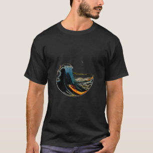 Camiseta Famoso arte japonés vintage Gran Remix Wave Hokus