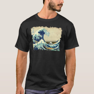 Camiseta Famoso arte vintage Clásico Gran Especie de Ola de