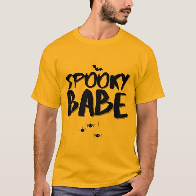 Camiseta Famoso Babe Vibes Funny Design Halloween Fall (Anverso)