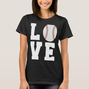 Camiseta Famoso Béisbol Amor Mamá Papá Entrenador Atleta S
