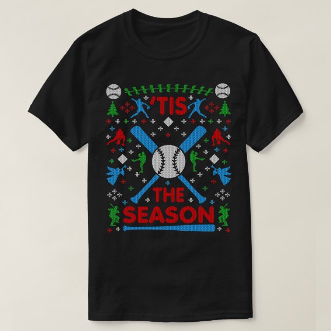 Camiseta Famoso béisbol esta temporada que sudan los Navida (Diseño del anverso)