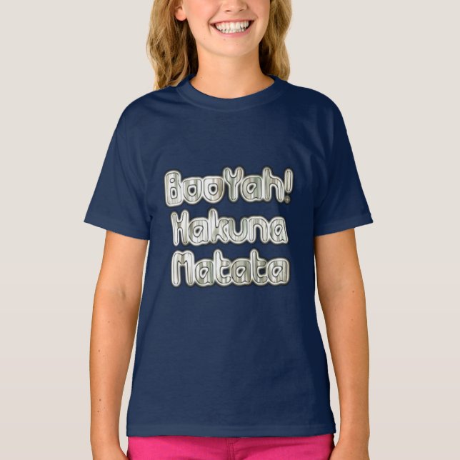 Camiseta Famoso BooYah Hakuna Matata Designer Tee (Anverso)