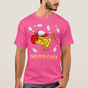 Camiseta Famoso Bowling Mujeres Cute Bowling Chick Sports A